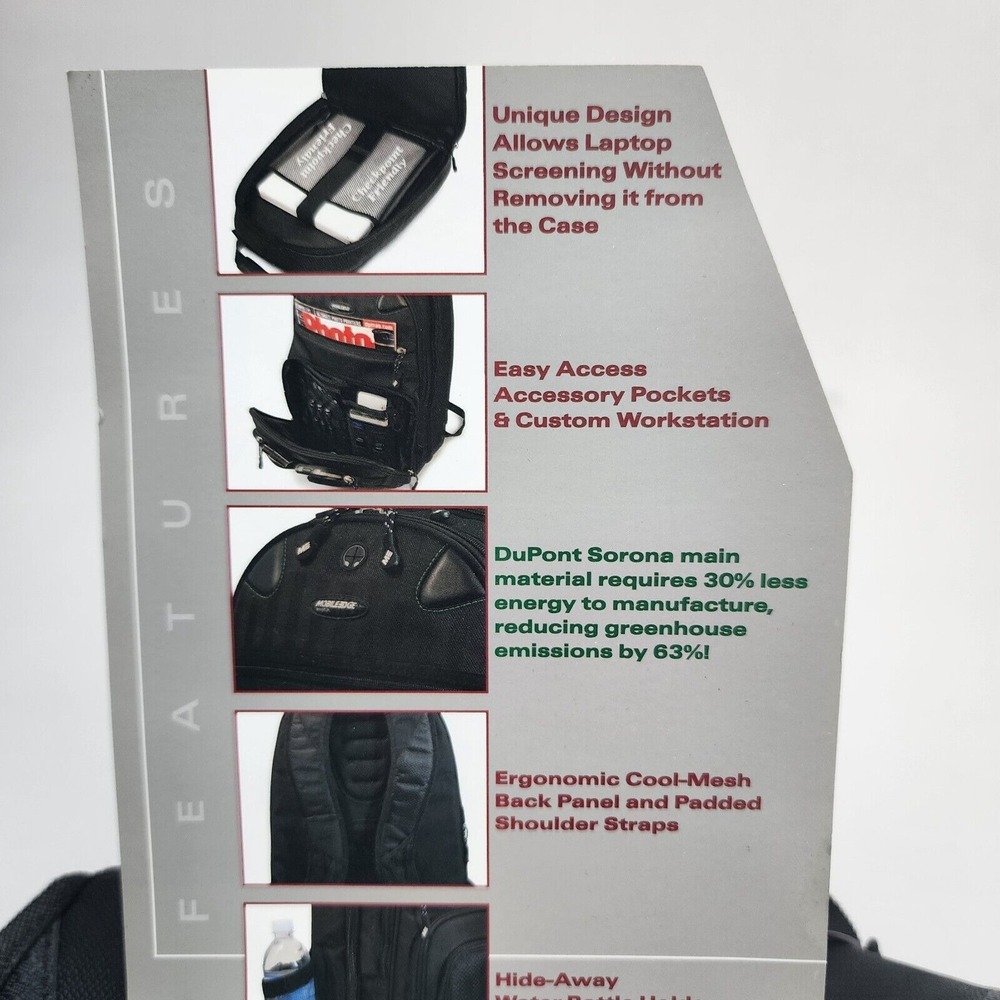 Mobile Edge ScanFast Checkpoint Friendly Backpack‎ 2.0 for 17" Laptops - New - Picture 8 of 14